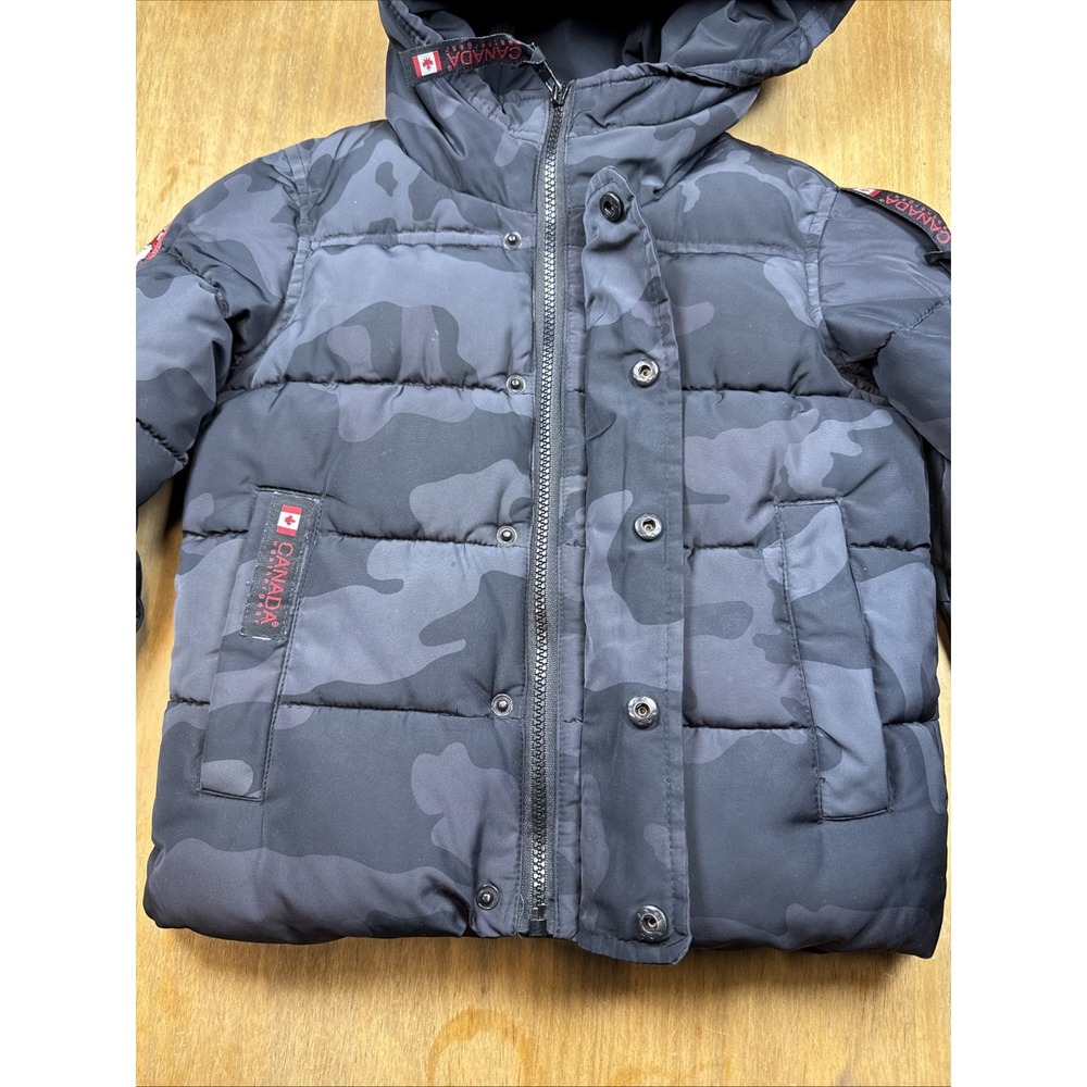 Canada Weather Gear Jacket Boys Size 5/6 Warm Winter Coat Cargo Pockets Hood - Picture 10 of 16